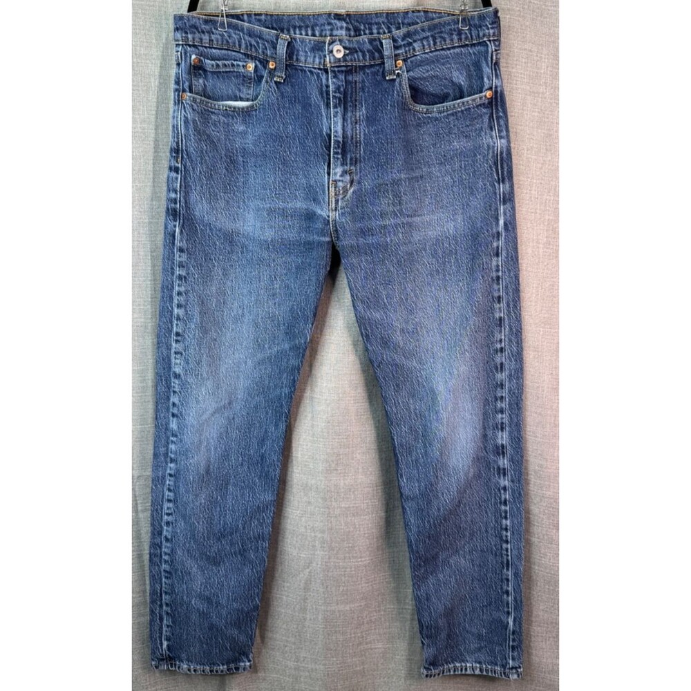 Levi's 502 Men's Jeans Size 38x34 Tapered Leg Medium Blue Wash